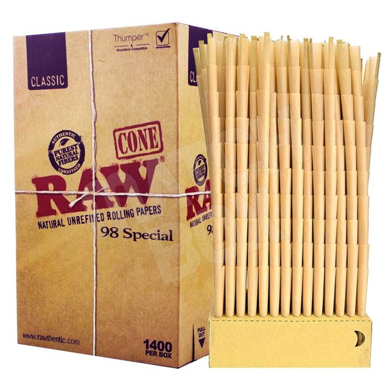 RAW Classic 98 Special Pre Rolled Cones (1400/Box)